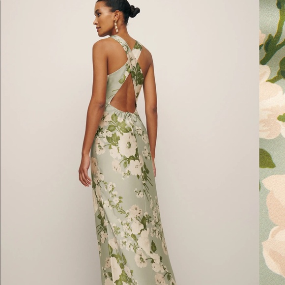 Reformation Anaiis Silk Dress. Size 0. Worn once! New condition. - Picture 8 of 8